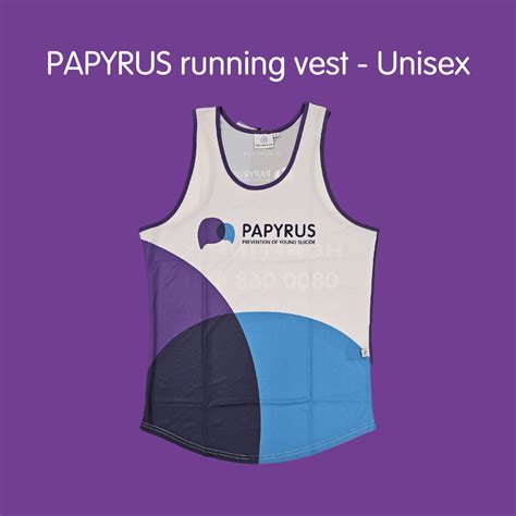 PAPYRUS Charity Running Vest – Unisex.